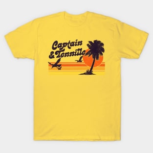 Captain & Tennille -- Retro 70s Design T-Shirt